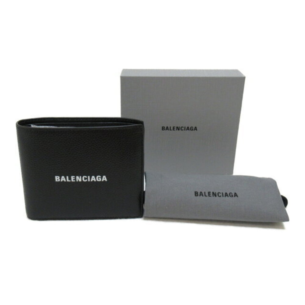 Balenciaga Leather Bifold Black Wallet - Picture 6 of 9